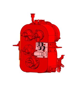 ZL265 four front four back four full electric control transmission