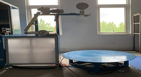 A Material Unwinding Turntable for Cladding Production Line