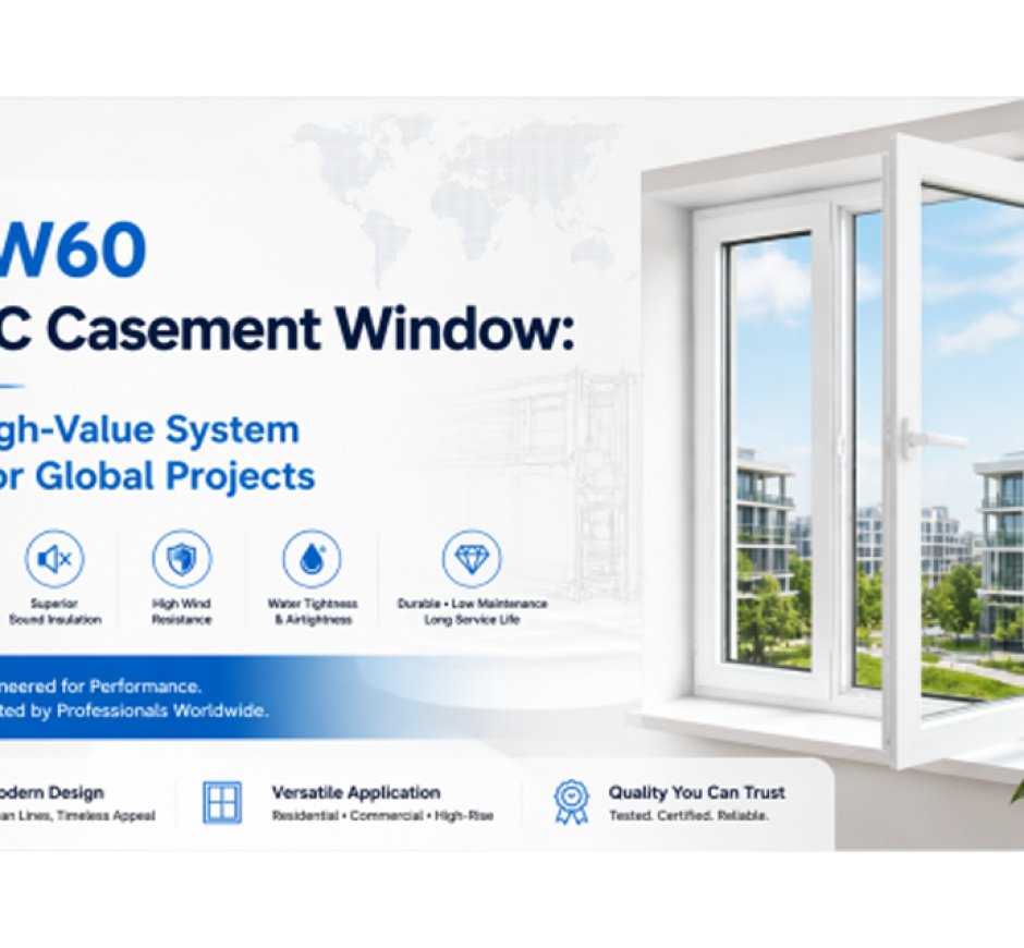 PCW60 UPVC Casement Window: The High-Value System Built for Global Projects