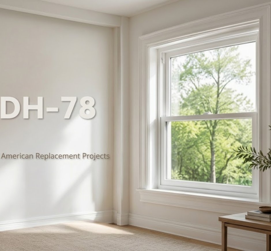 PDH78 American-Style Vinyl Double Hung Window with Integrated Nailing Fin for North American Replacement Projects