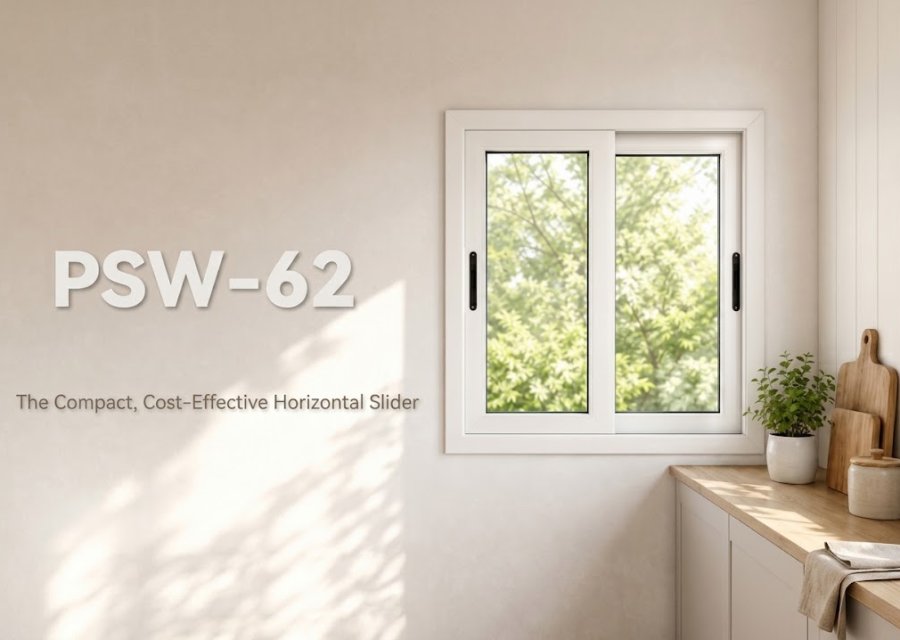 PSW62 UPVC Sliding Window System: The Compact, Cost-Effective Horizontal Slider for 2026