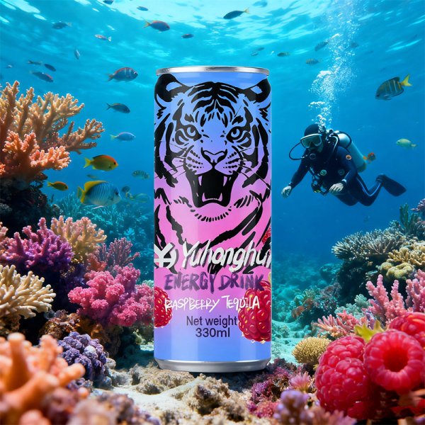 New selling well sleek 330ml Raspberry Agave Flavorenergy beverages (227)