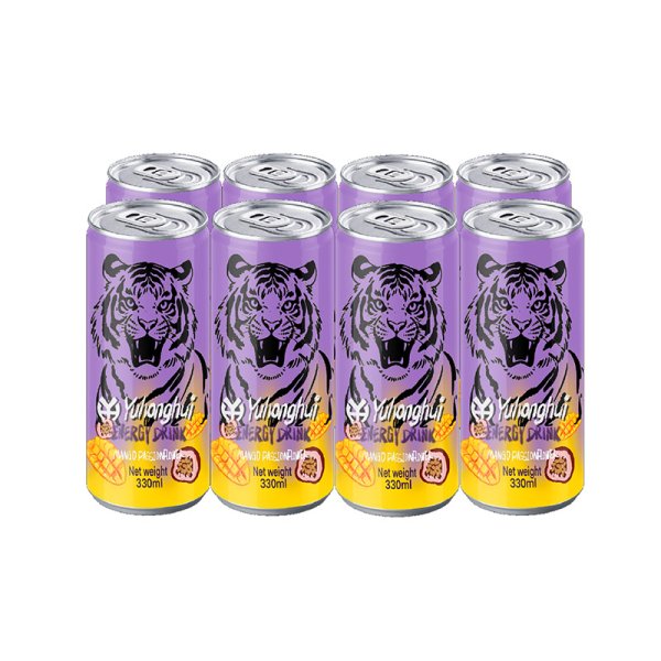 New selling well sleek 330ml aluminum cans Mango Passiflora edulis energy beverages (217)