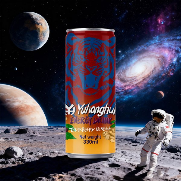 New selling well sleek 330ml aluminum cans elderberry ginger flavorenergy beverages (211)