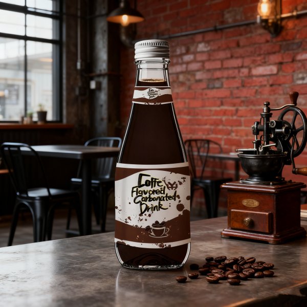 Premium Bulk Carbonated Soda Coffee Vitamin Chocolate Fruit Taurine Infused Glass Bottle Twist-Off Opening for Private Label (296)