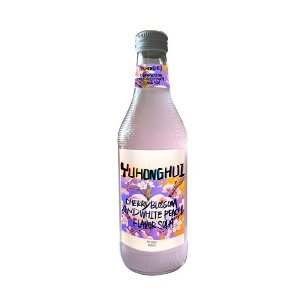 _0004_1-360ML玻璃瓶樱花白桃味儿汽水： 360MLglass bottleCherry blossom and white peach-flavor soda