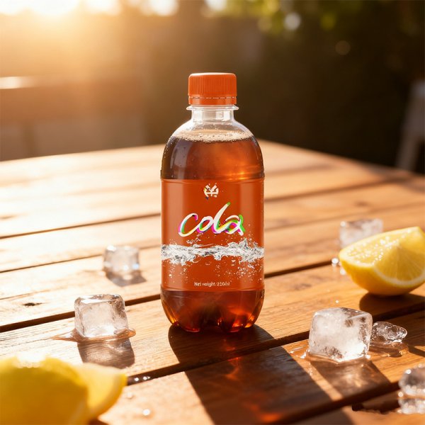 Hot-Selling OEM Portable 250ml PET Sugar-Free Carbonated Drink Cola Flavor Customizable Flavors Available (335)