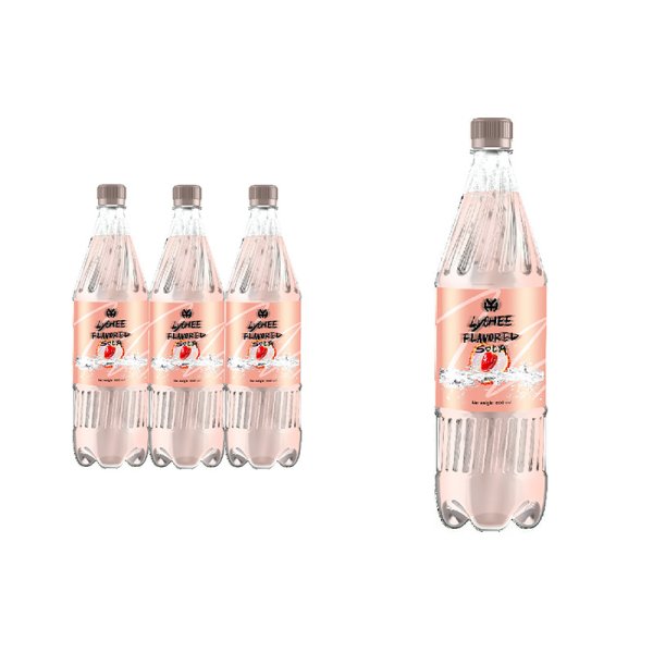 Lychee Flavor Sugar-Free Carbonated Drinks in 500ml PET Bottles OEM ODM Supported Flavors Can Be Tailored (387)