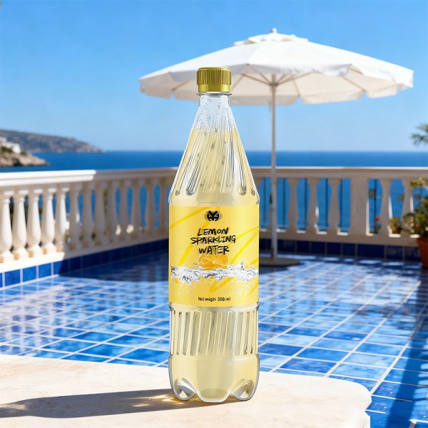 500ml PET - Bottled Sugar - Free Lemon - Flavored Carbonated Drinks OEM ODM Provided with Flavor Customization (392)