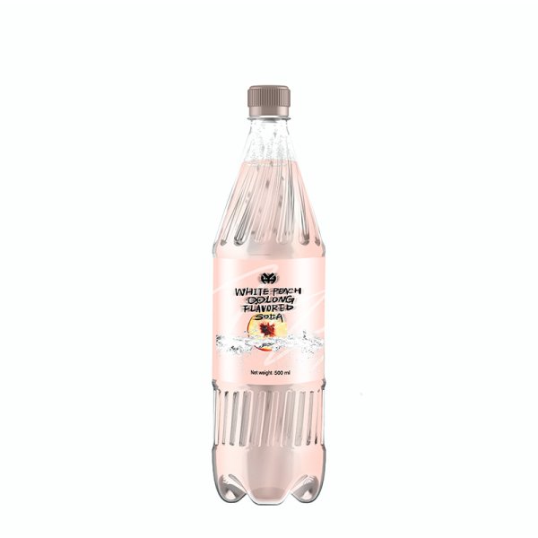 宇虹汇图片尺寸_0004_1-500mlPET瓶白桃乌龙味汽水500mlPET bottle white peach oolong flavored soda