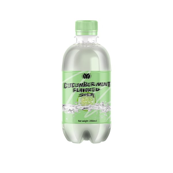 青瓜薄荷_0005_1-250mlPET瓶青瓜薄荷味汽水250mlPET bottle cucumber and mint flavored soda