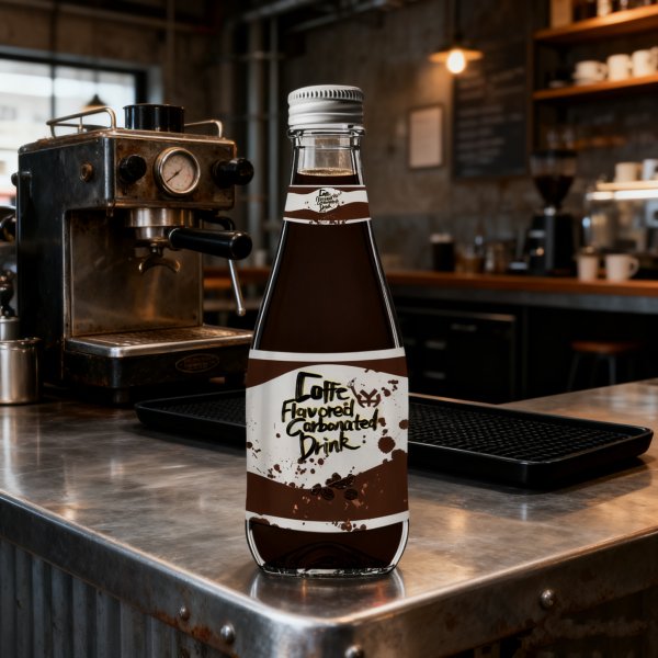 Premium Bulk Carbonated Soda Coffee Vitamin Chocolate Fruit Taurine Infused Glass Bottle Twist-Off Opening for Private Label (295)