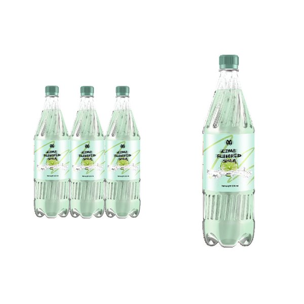 500ml PET Bottle Sugar-free Lime Flavored Sparkling Beverage OEM ODM, Customized Flavors Available (403)