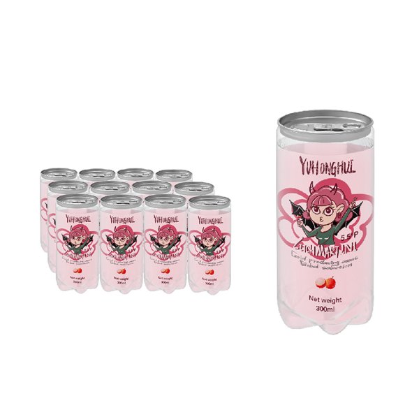 Lychee Martini Cocktail 355ML Can 5.5%VOL, Sweet Lychee Aroma Delights (634)