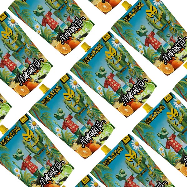 Margarita Cocktail: 355ML Pouch 6%VOL Lime-Citrus Freshness Hits the Taste Buds (647)