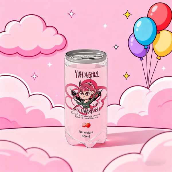 Lychee Martini Cocktail 355ML Can 5.5%VOL, Sweet Lychee Aroma Delights (633)