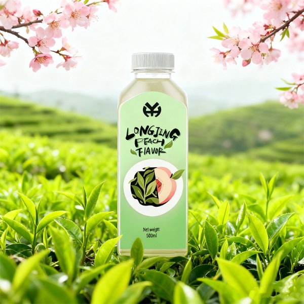 550ml PET Longjing Peach Flavored Tea Beverage Refreshing and Portable, OEM/ODM Customization Available (578)