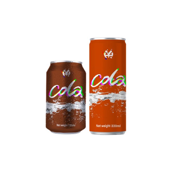 Customizable Flavor OEM ODM Sugar Free Cola-Style Carbonated Beverage 330ml Sleek Aluminum Can Packaging (417)