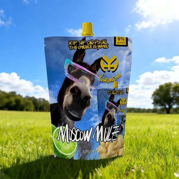 Moscow Mule Cocktail 355ML Pouch 6%VOL, Refreshing Lime & Ginger Hits (658)