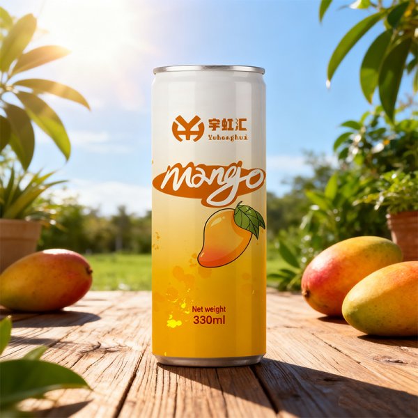 Sleek 330ML Factory Supply Fruit & Vegetable Juice in Mango Flavored Beverages Fresh Custom Label Aluminum Cans (512)