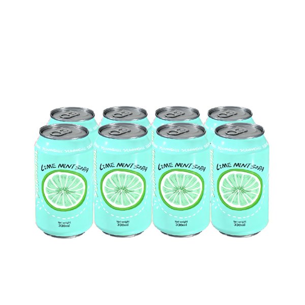 Standard 330 All-Natural Carbonated Lime Mint Soda Sugar-Free Fruit Aluminum Can Zesty-Leggy Taste for Private Label Bulk (481)