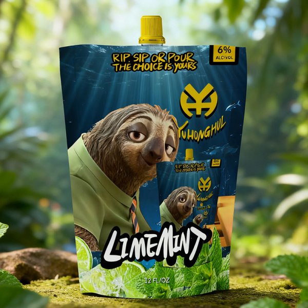 Lime Mint Cocktail 355ML Pouch 6%VOL, Refreshing Lime & Mint Delig (666)