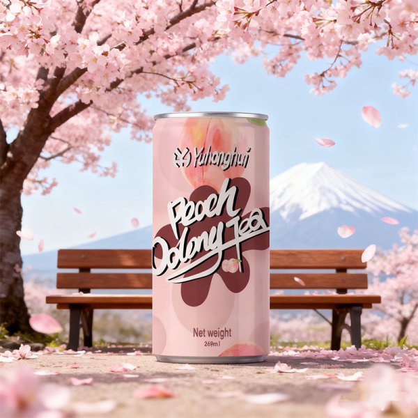 New selling well sleek 269ml Peach Oolong Te (615)