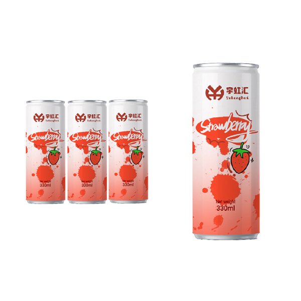 OEM Sleek 330ml Aluminum Cans Puree Soft Drinks in Fruit Flavors Direct Factory Wholesale Price Various Flavor (507)