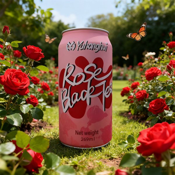 New selling well sleek 269ml Rose Black Tea (610)