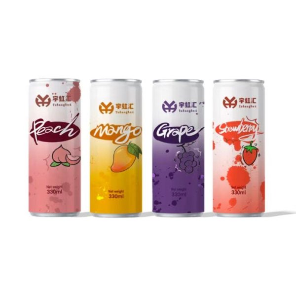 Sleek 330ML Factory Supply Fruit & Vegetable Juice in Mango Flavored Beverages Fresh Custom Label Aluminum Cans (511)