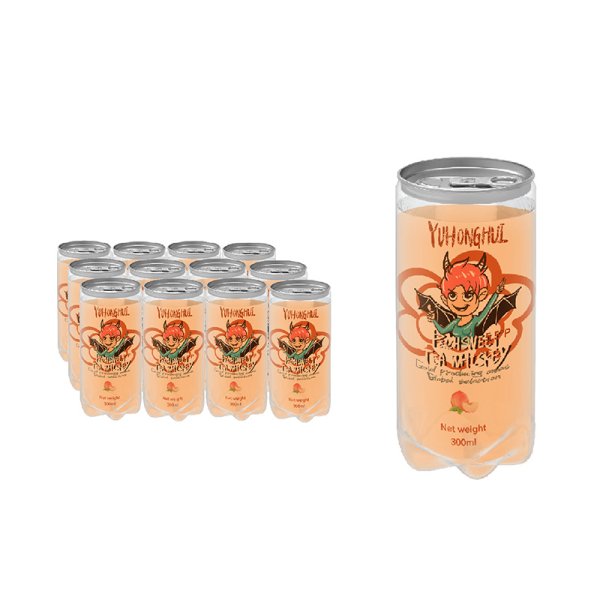 Peach Sweet Tea Whiskey 355ML Can 5.5%VOL Intertwined Peach Tea Aroma with Light Intoxication (640)