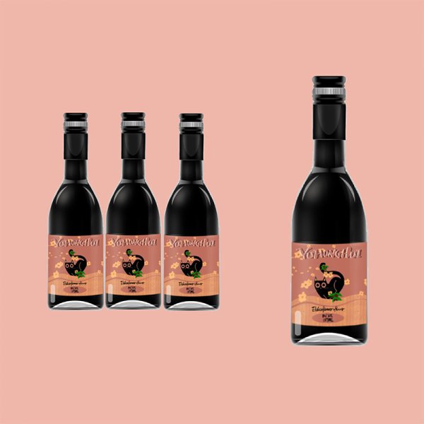 Elderflower Goodnight Red Wine 10%VOL 187ml Small Bottle, Floral Aroma for a Good Sleep (685)