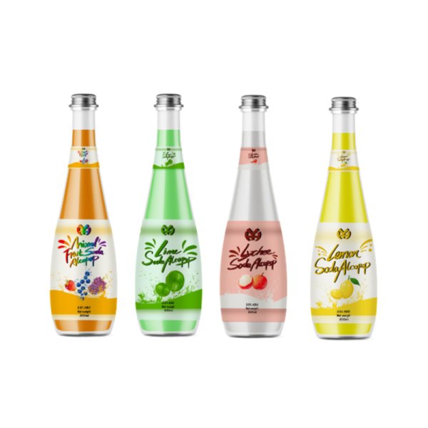 Lemon Soda Alcohol 3.5%ABV 300ml Screw-cap Bottle, A Vibrant Choice with Sour Bubbles (719)