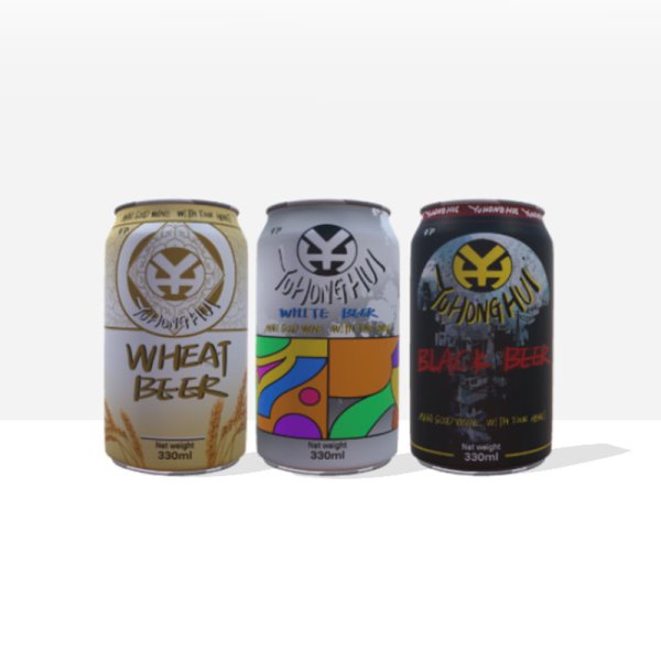 Wheat Fermented Low Alcohol Lager 330ML Aluminum Can Packaging Low Fat Steam Beer White Black Varieties (801)