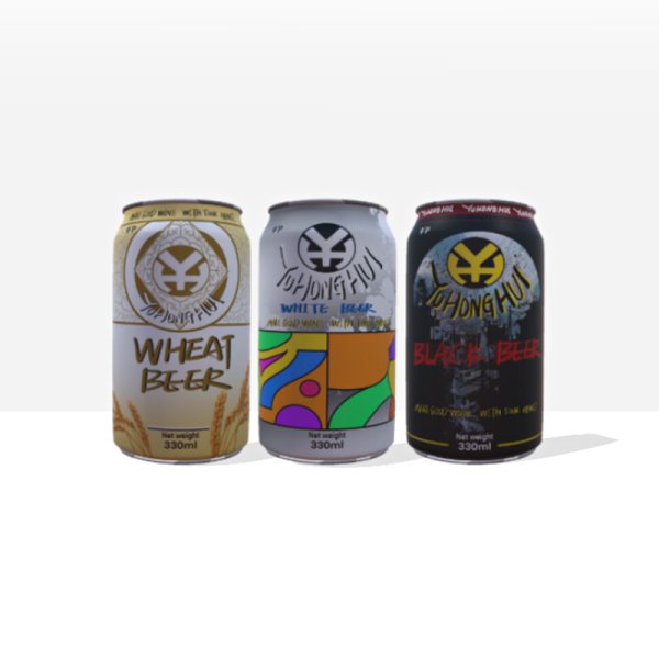 Wheat Fermented Low Alcohol Lager 330ML Aluminum Can Packaging Low Fat Steam Beer White Black Varieties (808)