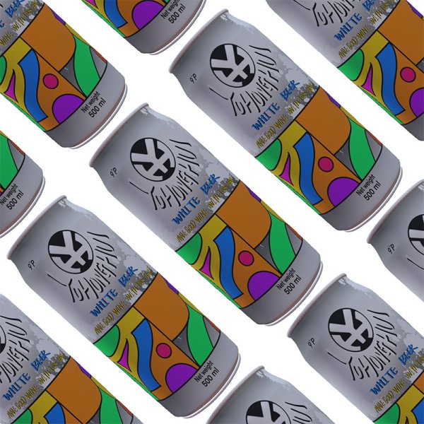 Wheat Fermented Low Alcohol Lager 500ML Aluminum Can Packaging Low Fat Steam Beer White Black Varieties (818)