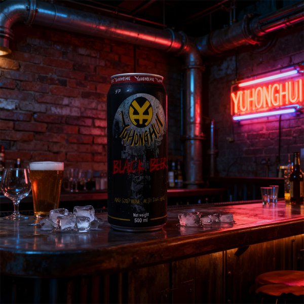 Wheat Fermented Low Alcohol Lager 500ML Aluminum Can Packaging Low Fat Steam Beer White Black Varieties (823)