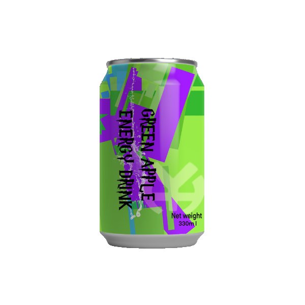 Green Apple Flavor Energy Drink