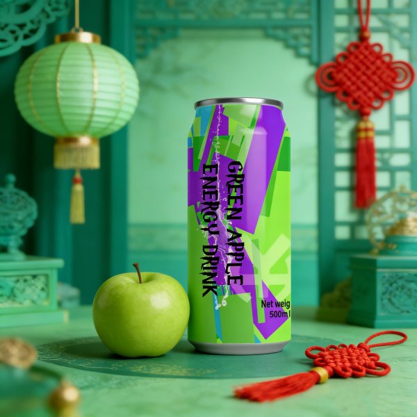 Green Apple Flavor Energy Drink (1492)
