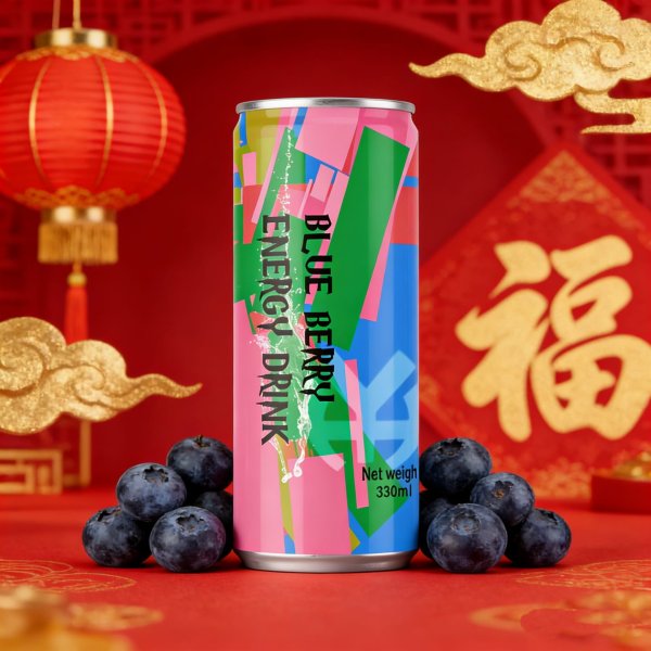 Blueberry Flavor Energy Drink (1381)