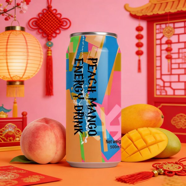 Peach Mango Flavor Energy Drink (1485)