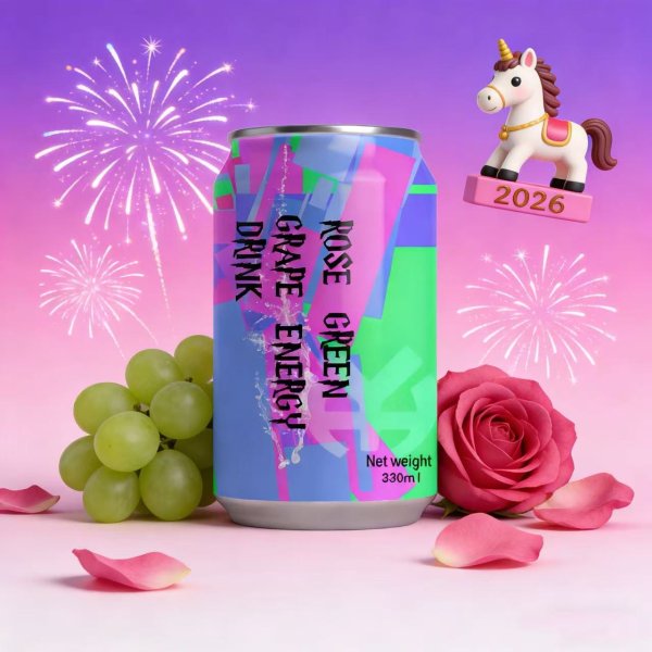 Rose & Green Grape Flavor Energy Drink (1561)