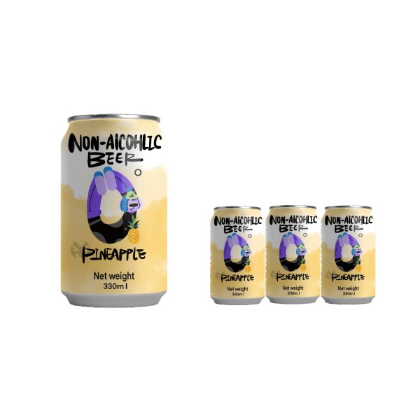 Pineapple Flavored Non-alcoholic Beer (1698)