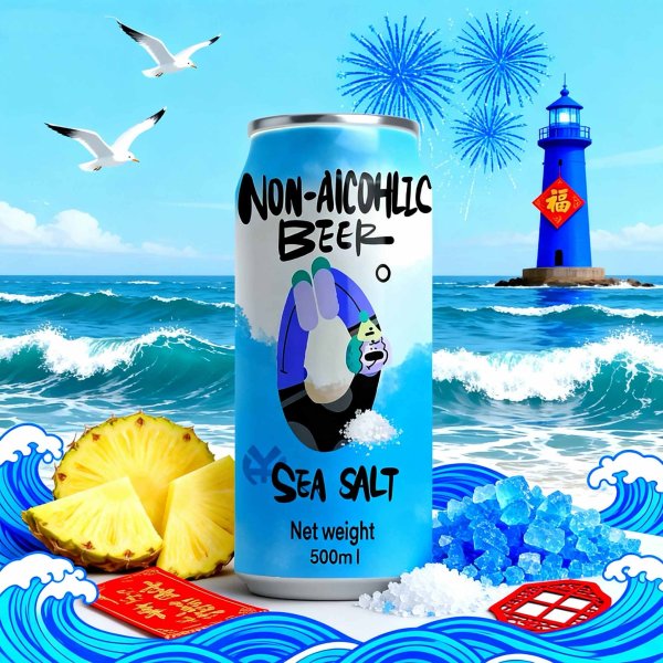 Sea Salt Flavored Non-alcoholic Beer (1780)