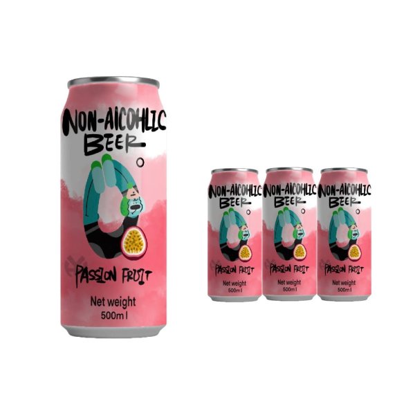 Passion Fruit Flavored Non-alcoholic Beer (1799)