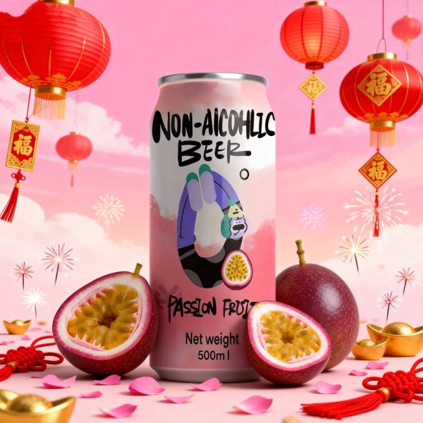 Passion Fruit Flavored Non-alcoholic Beer (1807)
