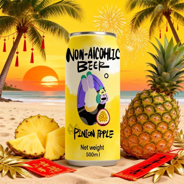 Pineapple Flavored Non-alcoholic Beer (1795)