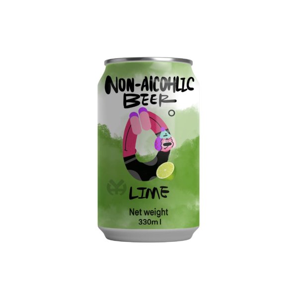 Lime Flavored Non-alcoholic Beer