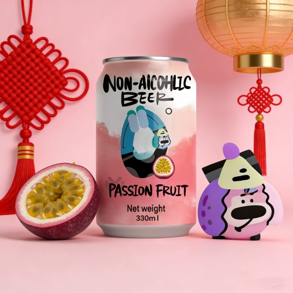 Passion Fruit Flavored Non-alcoholic Beer (1712)