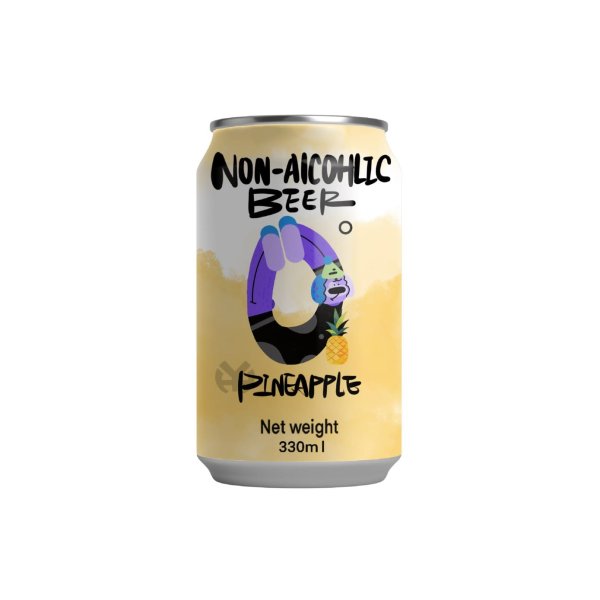 Pineapple Flavored Non-alcoholic Beer